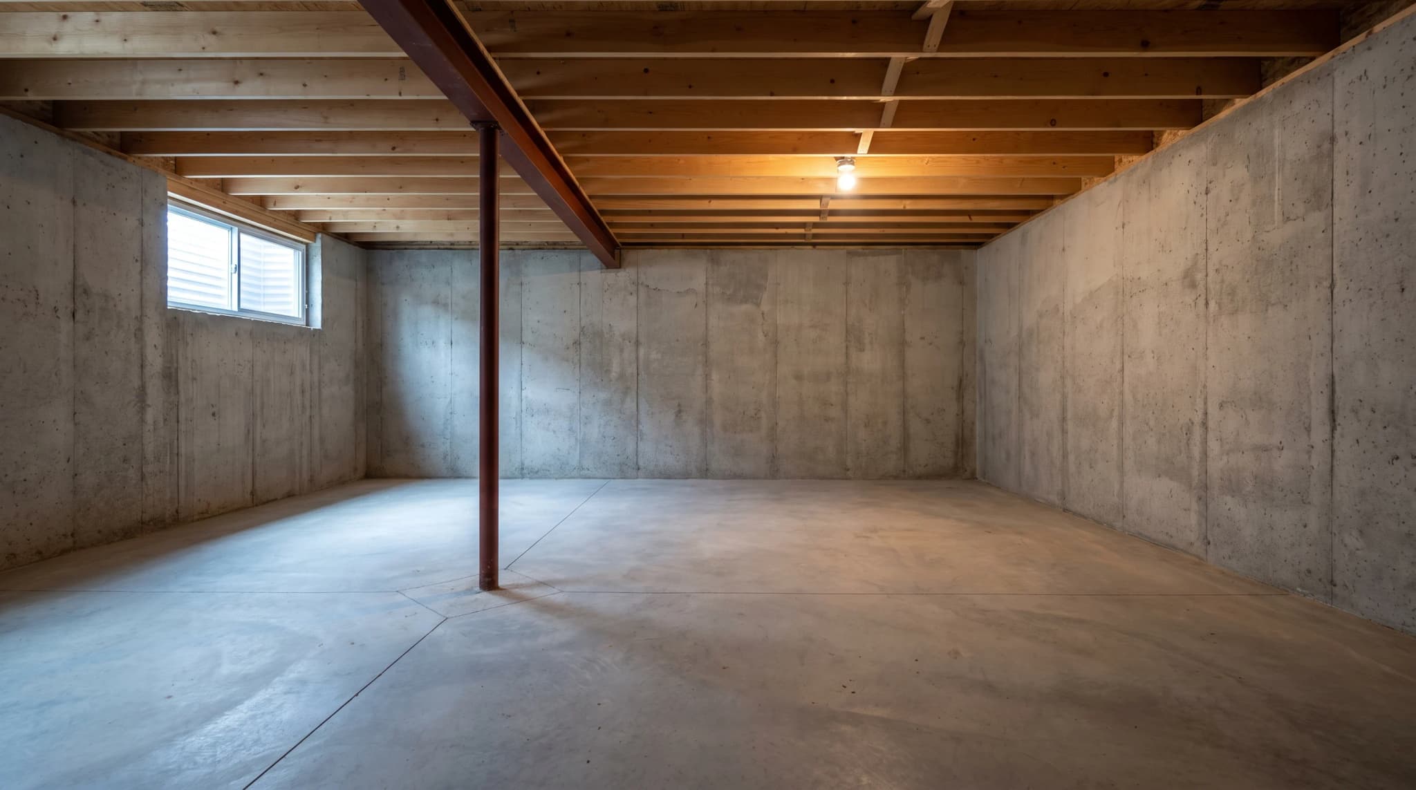 The same basement at $0 — As it sits
